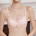 thumbnail image 3 of SELONE Bras for Women No Underwire Lace Push Up Seanless Bra Spaghetti Strap T-Shirt Bralettes Solid Comfortable Underwear, 3 of 4