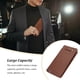 thumbnail image 4 of Cartera larga de lujo Qarigey para hombre con tarjetero clásico y monedero de bolsillo color Café ligero, 4 of 6