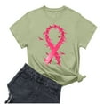 thumbnail image 3 of Frostluinai In October We Wear Pink Shirts Crew Neck Short Sleeve Pink Ribbon Shirts Breast Cancer Awareness T-Shirt Fight Cancer Shirt, 3 of 4