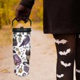 thumbnail image 2 of 30 oz Halloween Tumbler with Lid and Straw, Pumpkin Skull Goth Tumbler Insulated Coffee Travel Mugs Cup Water Bottle Cute Halloween Gifts for Women Girls, 2 of 6