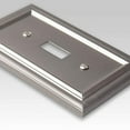 thumbnail image 4 of Amerelle 94TTN Continental Wallplate, 2 Toggle, Cast Metal, Satin Nickel, 1-Pack, 4 of 5