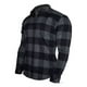 thumbnail image 4 of Camisa Franela De Cuadros Gris Oscuro Hombre Slim Fit, 4 of 5