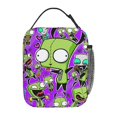 thumbnail image 3 of Invader Zim Lunch Bag Portable Insulated Tote Bento Bag School Office Picnic Cooler Thermal Handbag, 3 of 8