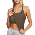 thumbnail image 3 of Womens Tank Tops with Built In Bra , Cami Tops for Women , Tank Top with Built In Padded Bra Seamless Yoga Tank Top Built In Light Support Bra For Fitness Workout And Casual Wear, 3 of 7