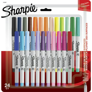 Sharpie Electro Pop Permanent Markers, Ultra Fine Point, Assorted Colors,  24 Count
