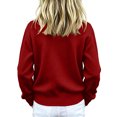 thumbnail image 4 of Mooqilaa Girls Cardigan Sweater, Long Sleeve Ribbed Knit Casual Button Front Fall Winter Cardigans Size 13-14 Years Wine, 4 of 5