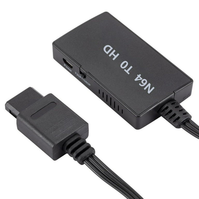 Utænkelig hovedvej at tilbagetrække N64 to HDMI Converter, HD Link Cable for N64, Nintendo 64 to HDMI  Compatible Nintendo 64/ Gamecube/ SNES… (Plug and Play, no Power Supply  Required.) - Walmart.com