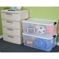 thumbnail image 3 of Sterilite 116 Quart Clear Stackable Latching Storage Box Containers, 8 Pack, 3 of 3