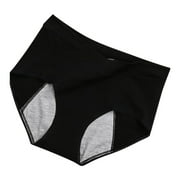 Knosfe Stretch Period Panties for Women Cotton High Waisted Underwear Women's Leak Proof Breathable Briefs XXXXXL