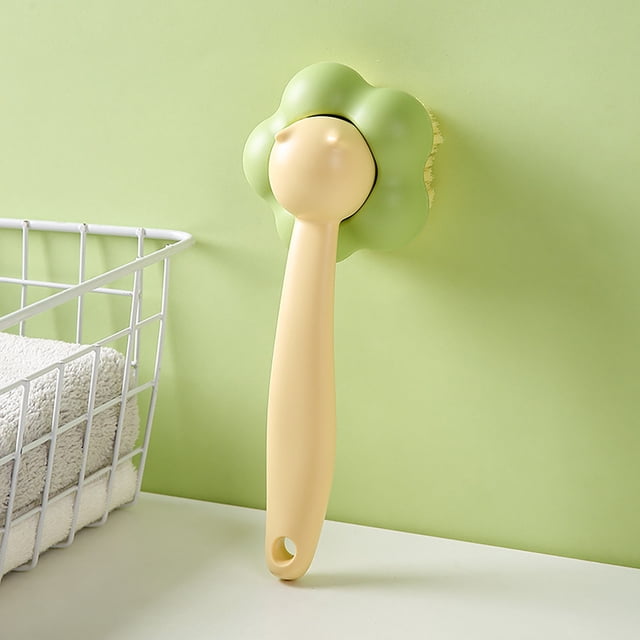 Cepillo de baño para mascotas, cepillo de baño para perros, cepillo de baño para perros, cepillo de masaje para perros de pelo largo y corto, cepillo de ducha para gatos (verde)