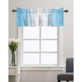 thumbnail image 3 of Gradient Minimalist Blue White Art Window Valances for Kitchen,Rod Pocket Valance Privacy Small Curtain,Abstract Modern Artwork Window Treatment Drapes for Bedroom Laundry Room Farmhouse Home Decor, 3 of 8