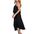 thumbnail image 2 of Doublju Women's Round Hem with Side Slit Summer Beach Midi Dress (Plus Size Available), 2 of 4