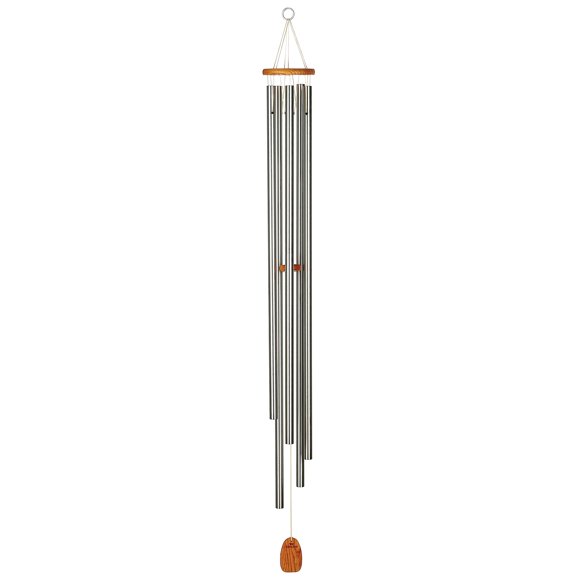 Woodstock Wind Chimes for Outside, Outdoor Decor for Your Patio and Front Porch, Garden Decor, (57"") Silver Wind Chime, Chimes of Westminster Christmas/Hanukkah Gifts (WWS)