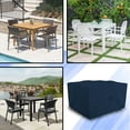 thumbnail image 4 of Covers & All Patio Square Dining Table/Chair set cover - Heavyduty 12 Oz Lawn Outdoor Waterproof Durable Furniture Cover with Air Vents & Drawstring for Snug Fit. (30"H x 45"W x 45"D, Blue), 4 of 7