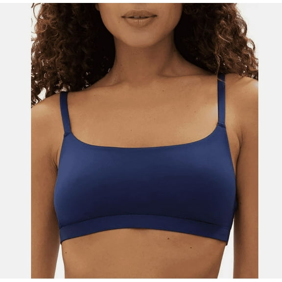 GapBody Women's Super Stretch Scoop Bralette (Elysian Blue, XL)