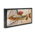 thumbnail image 4 of Stupell Industries Fish with Vintage Text Animals & Insects Painting Black Floater Framed Canvas Art Print Wall Art, 31 x 14, 4 of 10