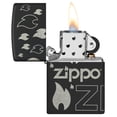 thumbnail image 5 of Zippo 48908 Flame Sleek Matte Black Refillable Windproof Lighter, 5 of 6