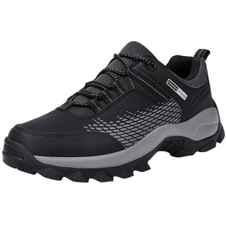 

Quealent Adult Men Fashion Sneakers Sneaker Boots Men Non Slip Work Shoes for Men Walking Shoe Sneakers Comfortable Leather Casual Sneaker Laces for Men Black 10