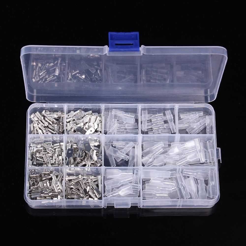 270Pcs Assorted Insulated Electrical Wire Terminals Crimp Connectors Spade Set Z 