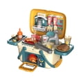 thumbnail image 2 of HOARBOEG Children's Toys Puzzle Toys Christmas Gifts Children's Family Toy Set Puzzle Cooking Kitchen Dressing Table Toolbox Medicals Box Simulation Toy, 2 of 8