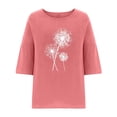 thumbnail image 4 of Fiudx Camisetas para Mujer Camiseta Informal de Manga Corta con Cuello Redondo y Estampado para Mujer a La Moda, 4 of 4