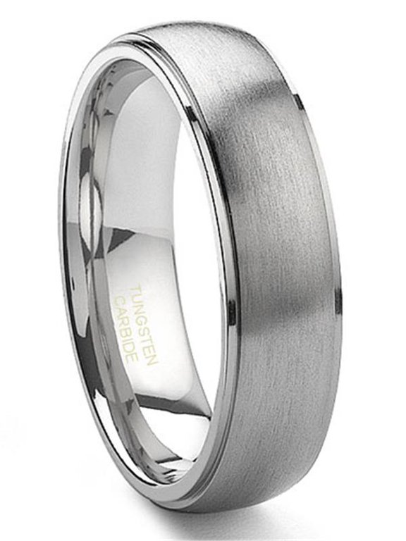 6MM Tungsten Carbide Satin Finish Wedding Band Ring Sz 8.0
