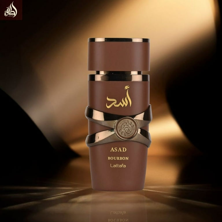 Lattafa Men's Asad Bourbon EDP Spray 3.4 oz Fragrances