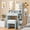 Upgraded Vanity with Bench & Outlets- Blue, variant on 26.4" Small Makeup Vanity Set with Mirror and Lights, NEORIVER Modern Vanity Desk with Bench and Power Outlets