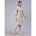 thumbnail image 3 of Off white floral printed crepe cotton dress, 3 of 5