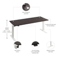 thumbnail image 6 of Move 40 Series 72W Adjustable Standing Desk in Storm Gray - Engineered Wood, 6 of 7