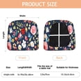 thumbnail image 3 of Pioneer Flower Floral Print Pattern Seat Covers for Dining Room Chairs Set Of 4,Stretch Printed Washable Chair Seat Cover with Elastic Ties and Button,Removable Waterproof Couch Cushion Covers, 3 of 6