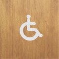 thumbnail image 4 of LOLIPPYY Lightweight Acrylic Disabled Wheelchair Restroom Sign with Clear Marking for Public Use, 4 of 8