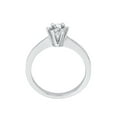thumbnail image 2 of Diamond Solitaire Promise Ring in Sterling Silver (1/2 cttw) (I-Color, SI3-I1-Clarity) (Size-9), 2 of 3