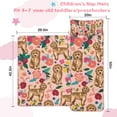 thumbnail image 5 of Dogs with Flowers Toddler Nap Mats for Kids Preschool,Sleeping Mat Bag or Kids,Toddler Sleeping Bag,Toddler Nap Mat or Daycare, 5 of 6
