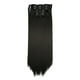 thumbnail image 1 of Extensión de Cabello sintético de moda con clip 24 pulgadas color negro, 1 of 12