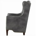 thumbnail image 4 of Traditional Grey and Cappuccino Accent Chair, 4 of 7