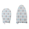 thumbnail image 1 of 2 Pcs Gants Vapeur pour Vêtements Imperméables Résistants à la Chaleur Support de Planche à Repasser Coussin Respirant Portable Remplacement Bleu Blanc, 1 of 8