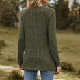 thumbnail image 7 of Pxiakgy Women's Long Sleeve T Shirt Fashion O Neck Tops Solid Color Casual Blouses Army Green + M, 7 of 7