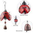 thumbnail image 3 of 1pc Metal Ladybug Wind Chime Lucky Wind Bell Rustic Home Ornaments for Garden Yard Patio Indoor Outdoor Hanging Decoration, 3 of 7