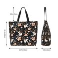 thumbnail image 5 of Kdxio Lilies Flowers Casual Tote Bags Women Big Capacity Shoulder Bag for Women Travel Shoulder Bags Handbags, 5 of 8