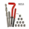 thumbnail image 1 of Kit de inserción de reparación de rosca métrica de 15 piezas M3 M4 M7 M9, 1 of 8