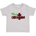 thumbnail image 3 of Inktastic Merry Christmas Buffalo Plaid Cross with Snowflakes Boys or Girls Baby T-Shirt, 3 of 5
