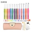 thumbnail image 1 of Juego de ganchos de ganchillo de metal, mango suave, herramientas para tejer, accesorios para tejer a mano, rosa Advancent HA8453-01B, 1 of 6