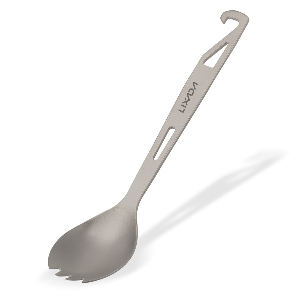 Lixada Titanium Spork with Bottle Opener Lightweight Outdoor Dinner Spoon  Fork for Travel Camping Backpacking | Walmart Canada