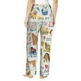 thumbnail image 3 of Haiem Dogs Funny Pets Women's Pajama Pants Ultra Lightweight Pjs Bottoms Sleepwear Bottom Pants With Pocket Drawstring-Small, 3 of 9