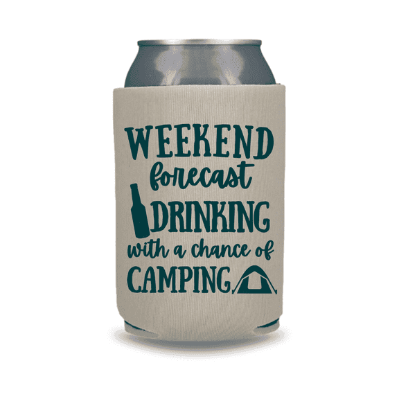 Capital City Commerce Camping Can Cooler Sleeve, Sandstone, Outdoor Beverage Insulator, Collapsible Foam Drink Holder for Standard Cans