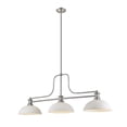 thumbnail image 5 of Z-Lite Melange 3 Light Glass Steel Island Pendant in Heritage Brass, 5 of 7