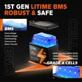 thumbnail image 4 of LiTime 12V 100Ah BCI Group 24 Lithium Battery 1.28kWh Rechargeable LiFePO4 Battery for RVs Motorhome, 4 of 9