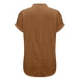 thumbnail image 5 of Womens Shirts Fashion Casual V Neck Button Short Sleeve T Shirt on Sale, 5 of 6