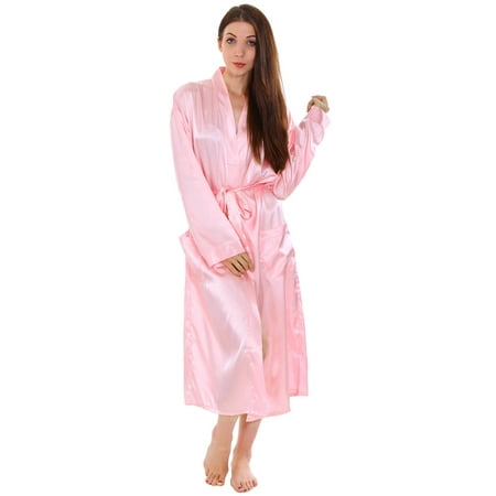 Download Simplicity - Simplicity Women Long Silk Satin Kimono Bath ...